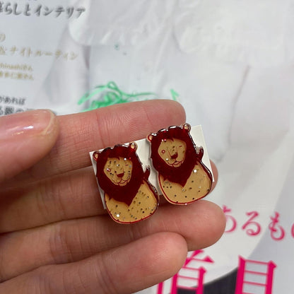 $99 only- Frapbois Zoo Lion Earring