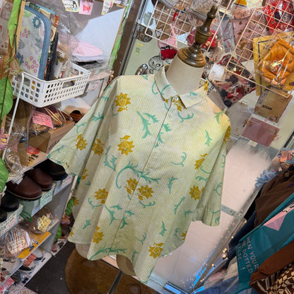 VM Floral Striped Shirt, made in Japan