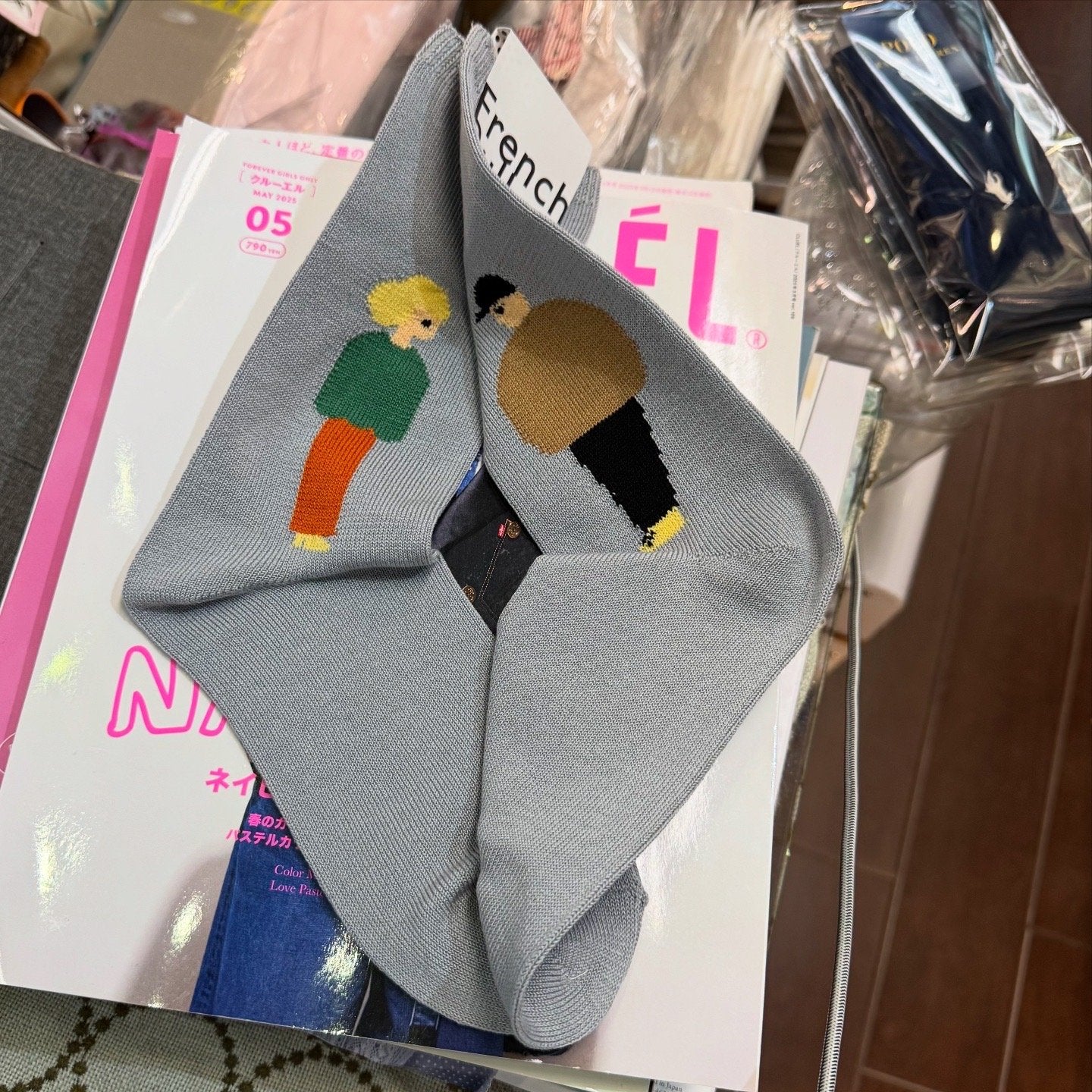French Bull Girl and Boy Socks, 2 Colors, made in Japan