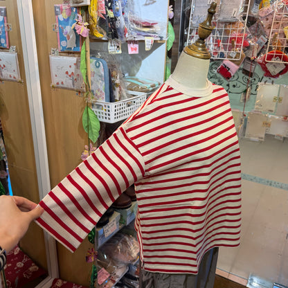 Days Striped T-shirt, 3 Colors, made in Japan
