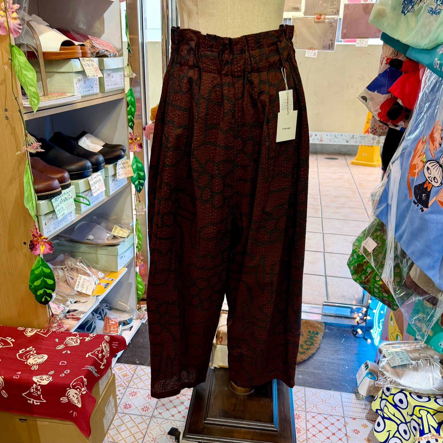 Tumugu Original Print Floral Cotton Pants, 2 Colors