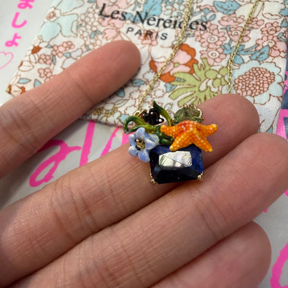Les Néréides Paris Marine and Starfish 18ct Necklace , imported from the UK
