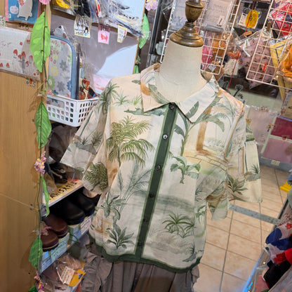 Bon Vieux Temps X Deveaux Summer Print Shirt, made in Japan