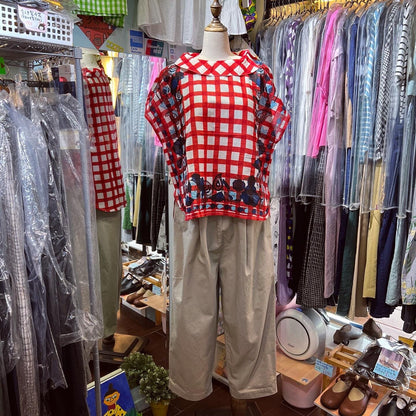 EXTRA20- Kilki Checked Top, 4 Colors, made in India