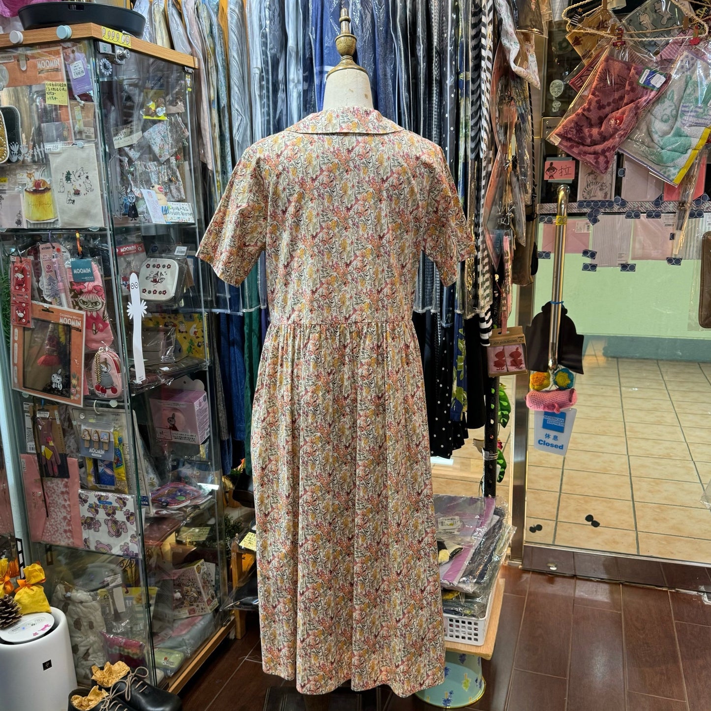 Sale- Crespi Floral Dress, made in Japan