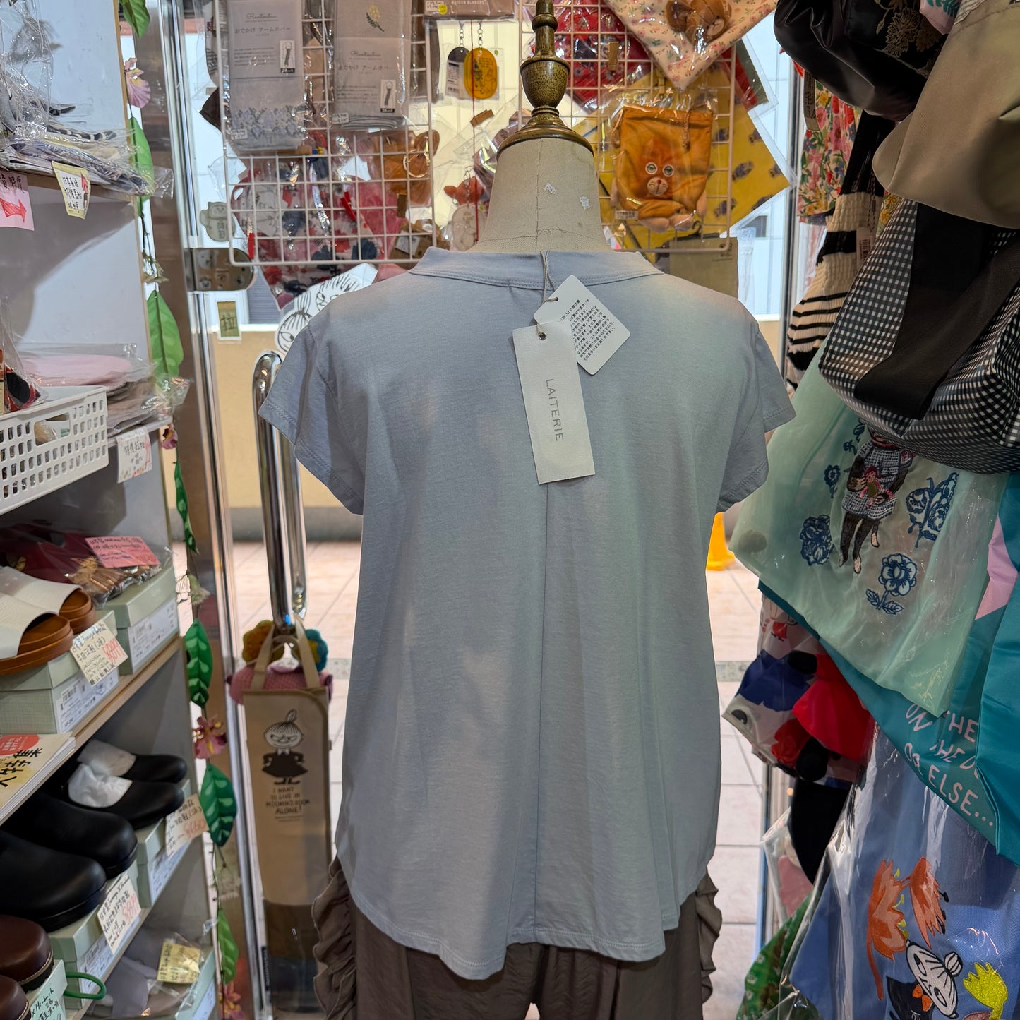 Laiterie Light Blue T-shirt, made in Japan