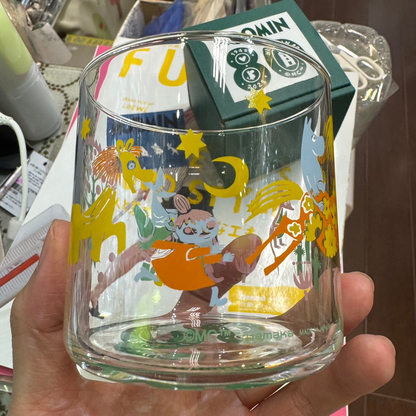 Moomin 80 Glass Tumbler, made in Japan