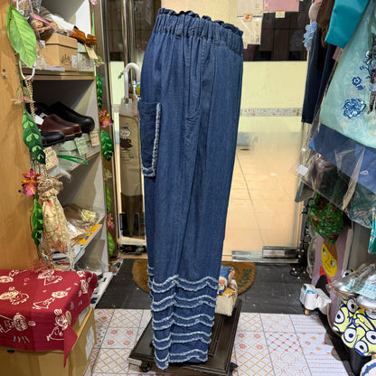 Sale- Tumugu Denim Wide-leg Pants