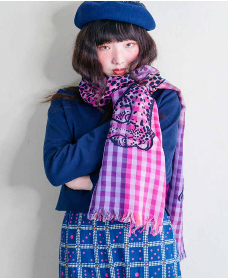 Sale- Kilki Leopard Wool Shawl, 2 Colors, made in India