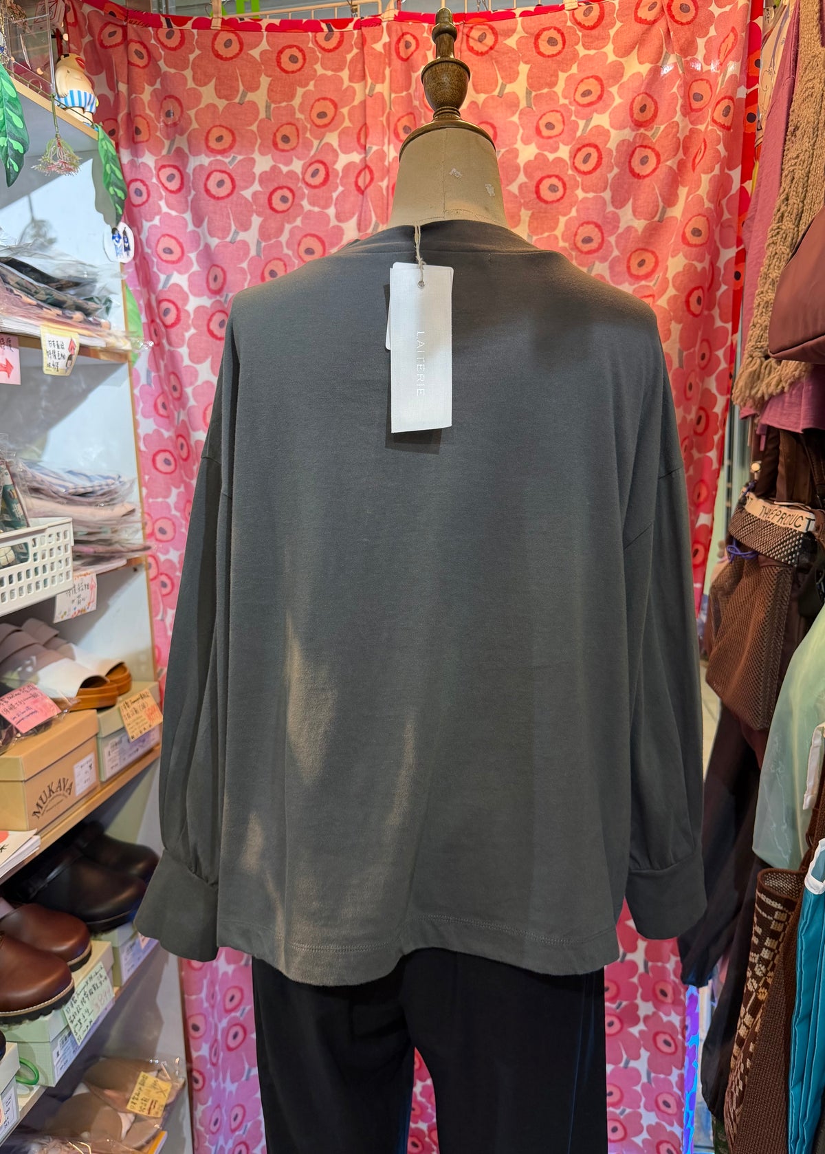 Laiterie A Voir… Charcoal T-shirt, made in Japan
