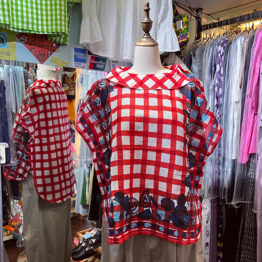 EXTRA20- Kilki Checked Top, 4 Colors, made in India