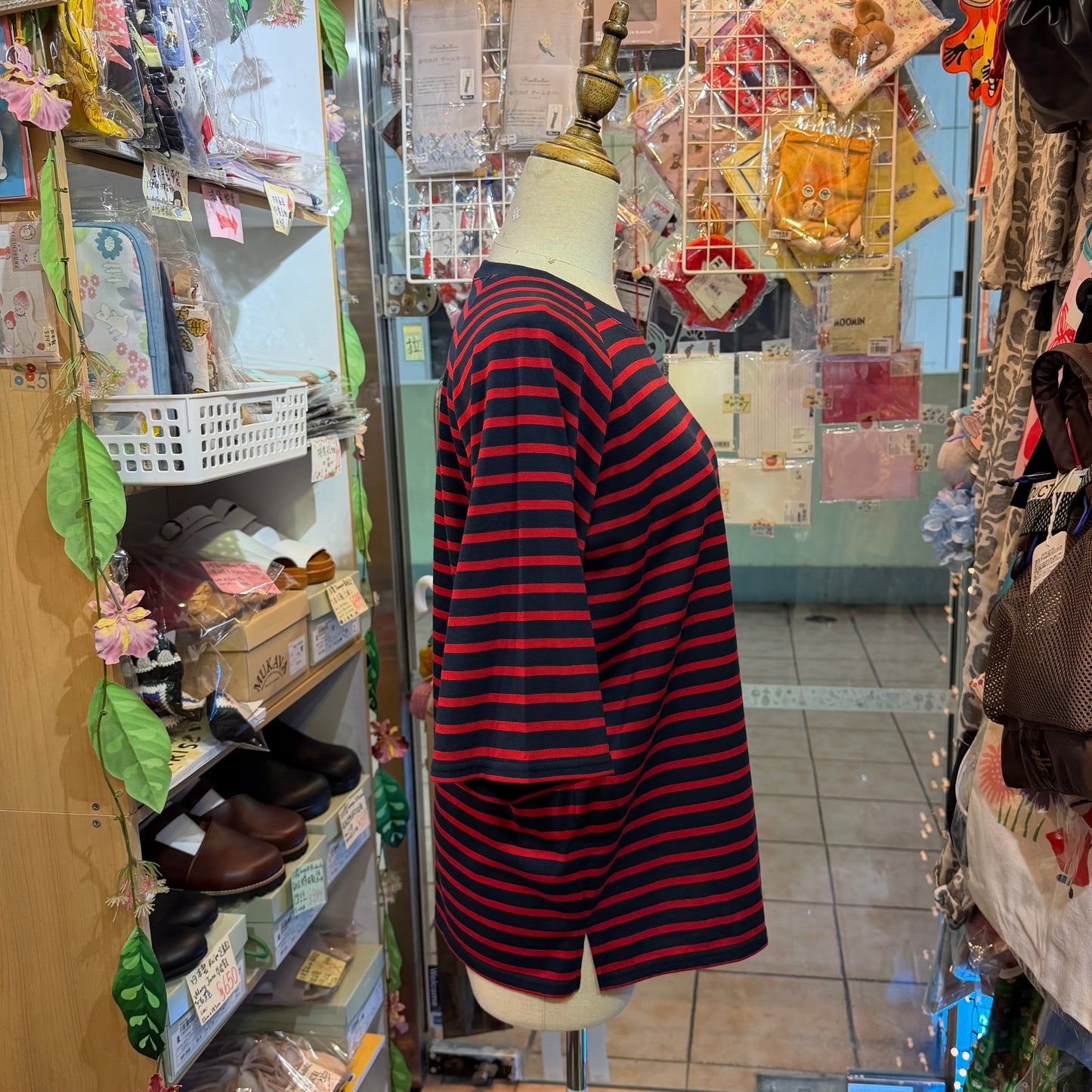 Nachukara Striped T-shirt, 2 Colors, made In Japan