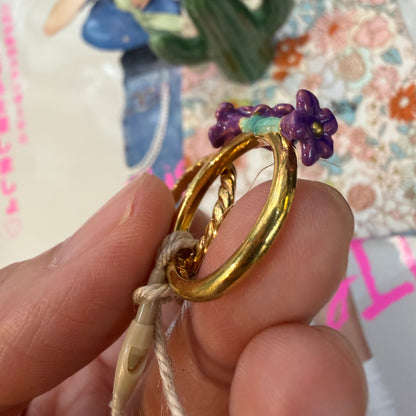 Les Néréides Paris Morning glory Ring, size 13, imported from the UK
