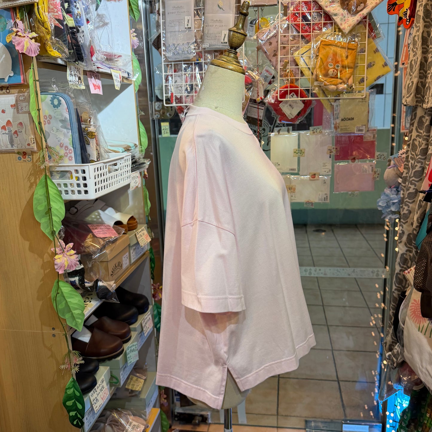 D/d Pink Cotton T-shirt, made in Japan