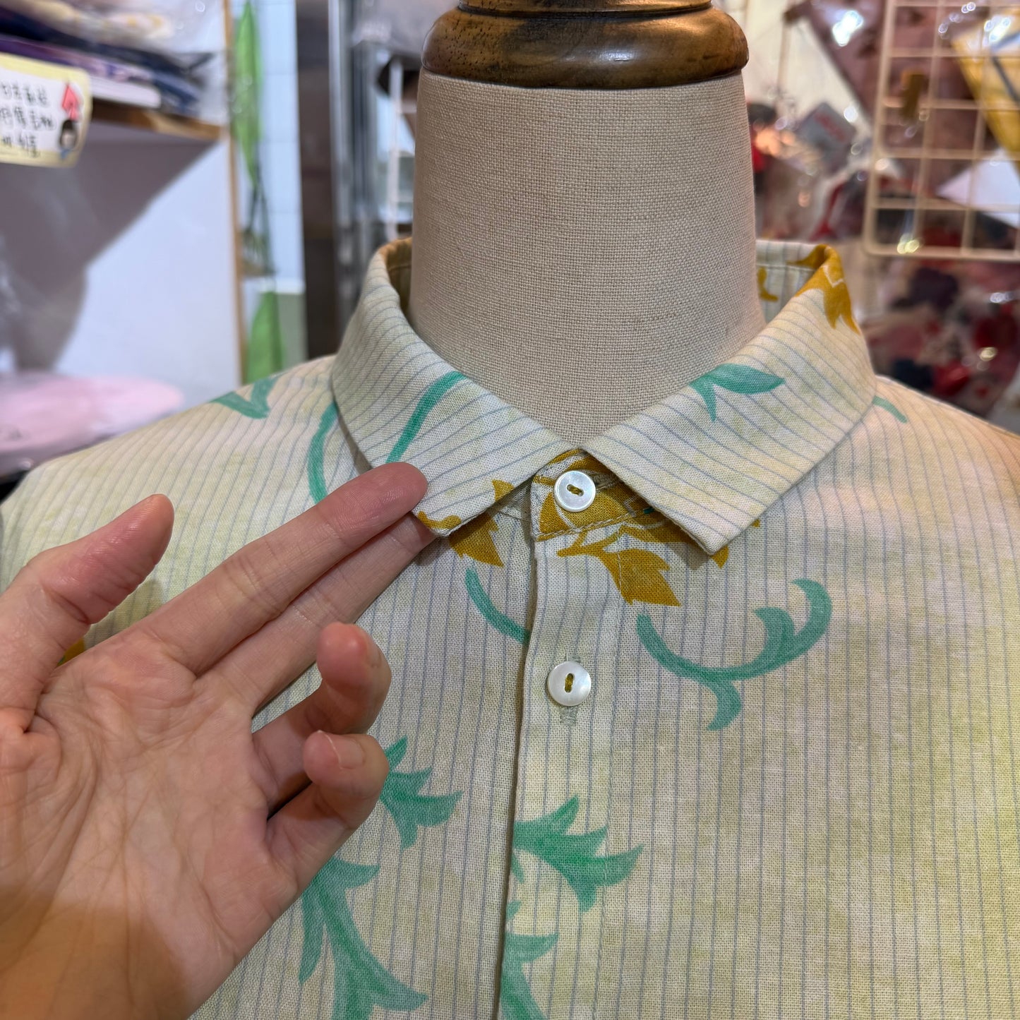 VM Floral Striped Shirt, made in Japan