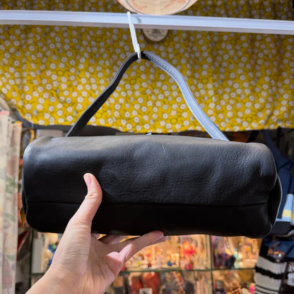 Ampersand Black Leather Bag, made in Japan