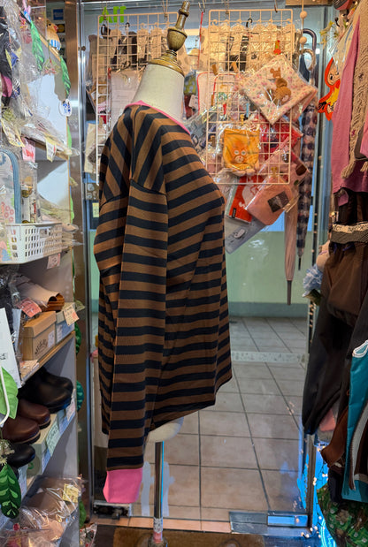 Diaries Striped Long T-shirts 2 Colors, made in Japan