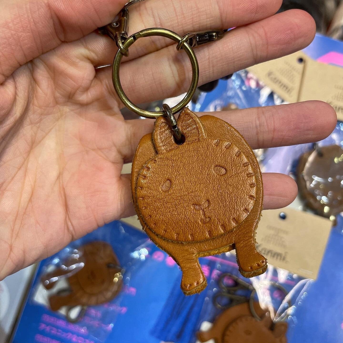 Sale- Kanmi Leather Key Rings, 5 Animals, made in Japan