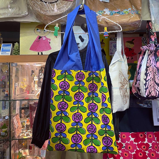 Handmade Floral Tote Bag, Fabric from Japan