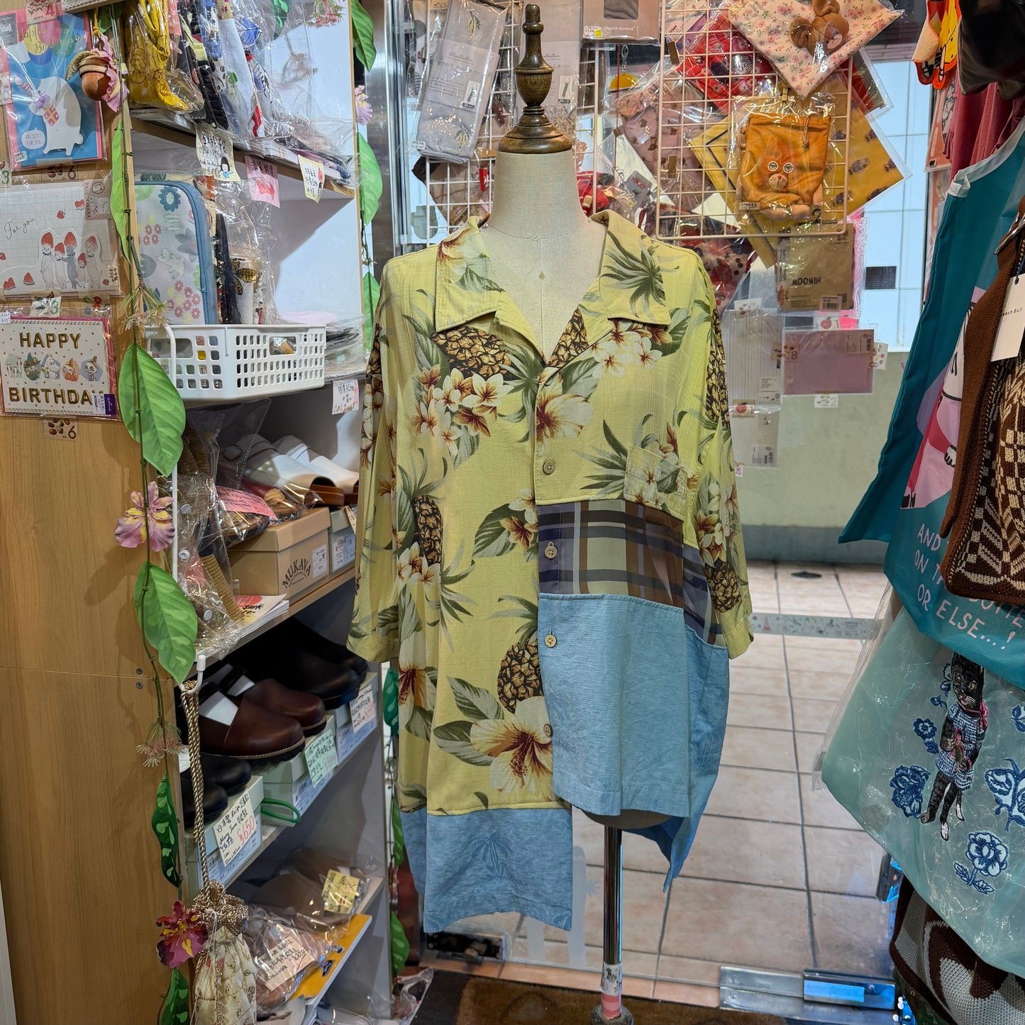 Rehersall Assort Unique Patchwork Shirt, made in Japan