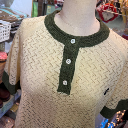 Blanc Basque Beige Knit Sweatshirt