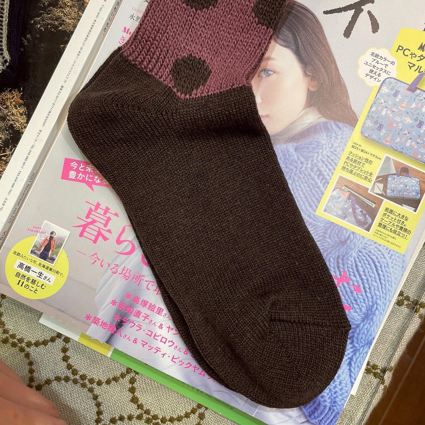 $99 only- Meri ja kuu Polka Wool Socks, 3 Colors, made in Japan