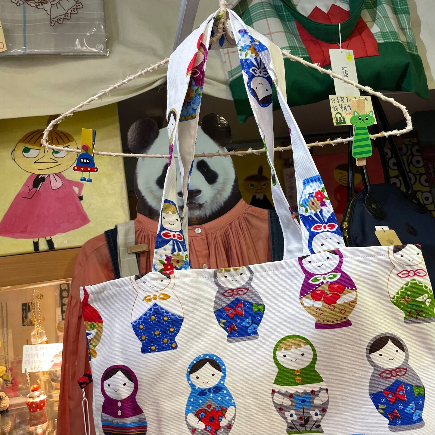 Handmade Dolls Prints Tote Bag