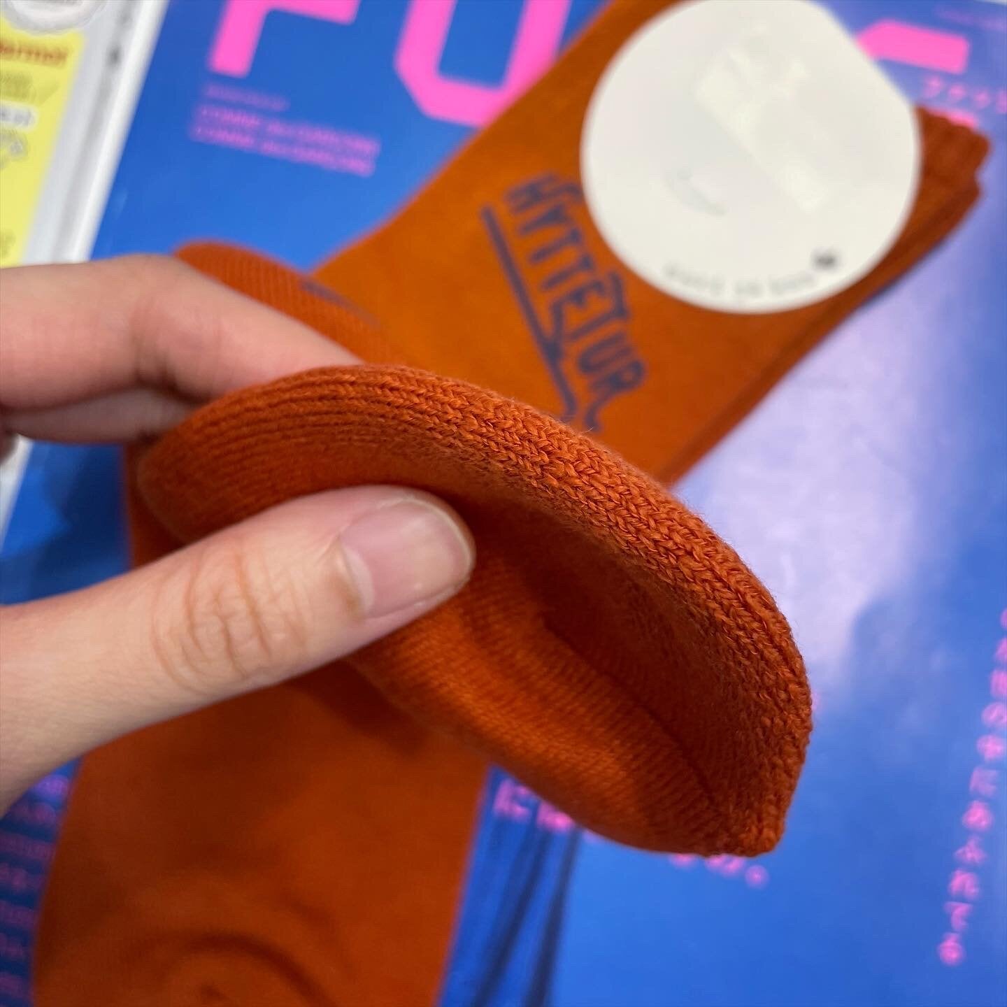 $99 only- Meri ja kuu Orange Socks, made in Japan
