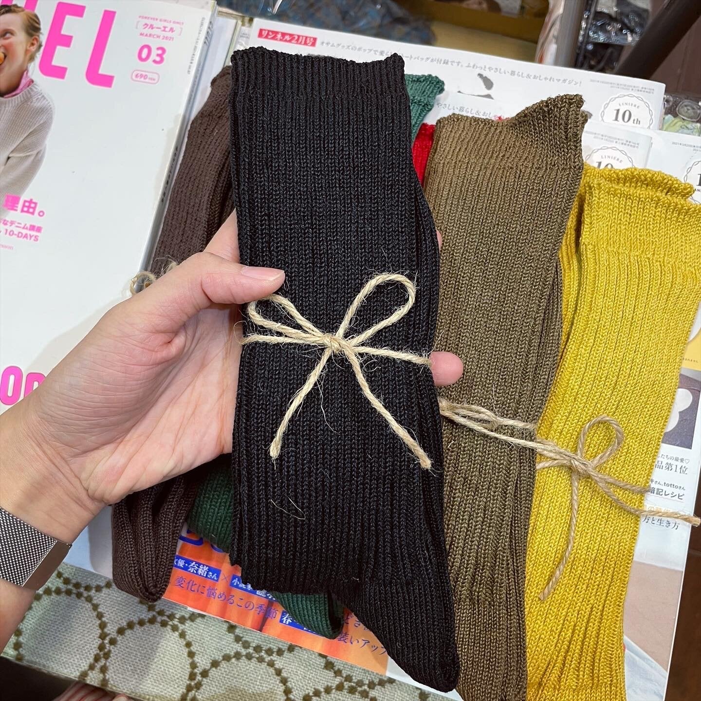 Ichi~ Loiter Long Linen Socks, 10 Colors, made in Japan