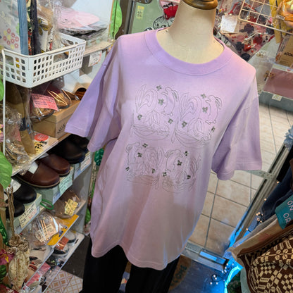 Sale- Haupia Rabbit EmbroideryT-shirt, 6 Colors, made in Japan
