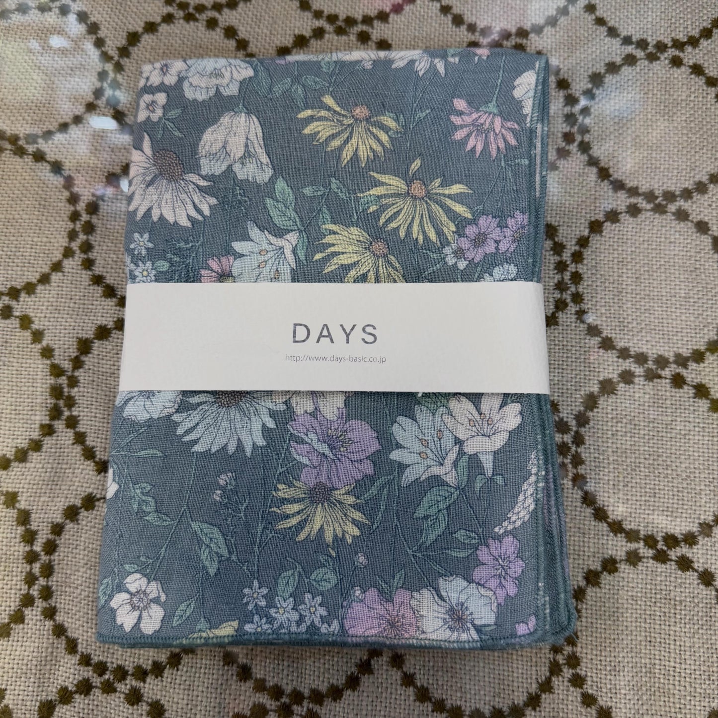 Days Floral Scarf, 2 Colors, made in Japan