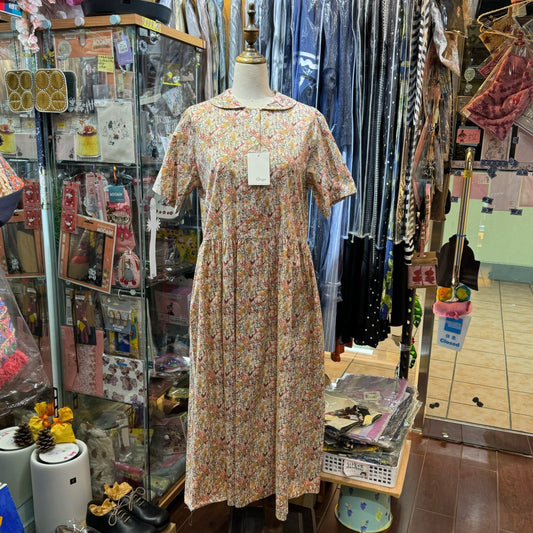 Sale- Crespi Floral Dress, made in Japan