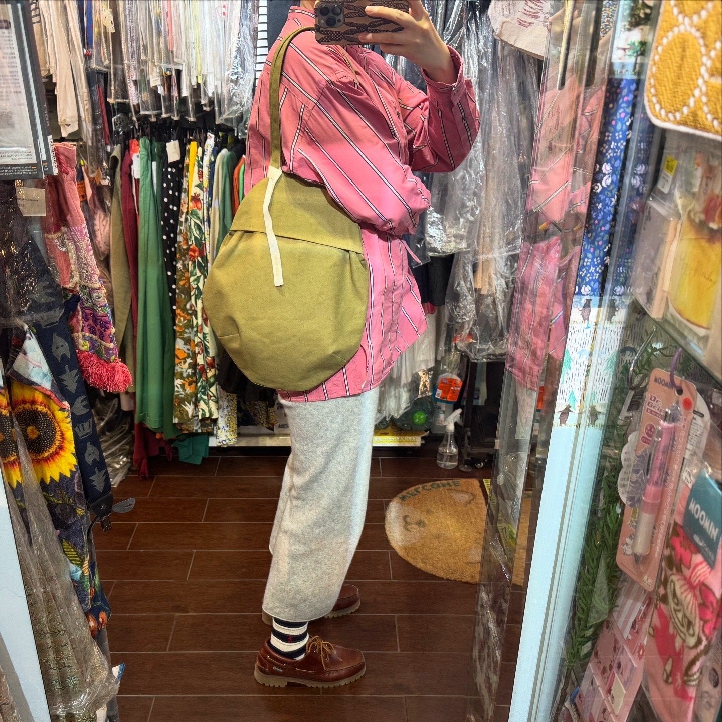 Anvocoeur Caramel Canvas Egg Bag, made in Japan