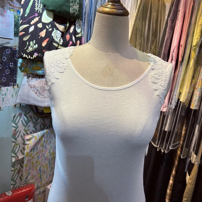 Sale- Page One White Lace Vest,  2 Colors