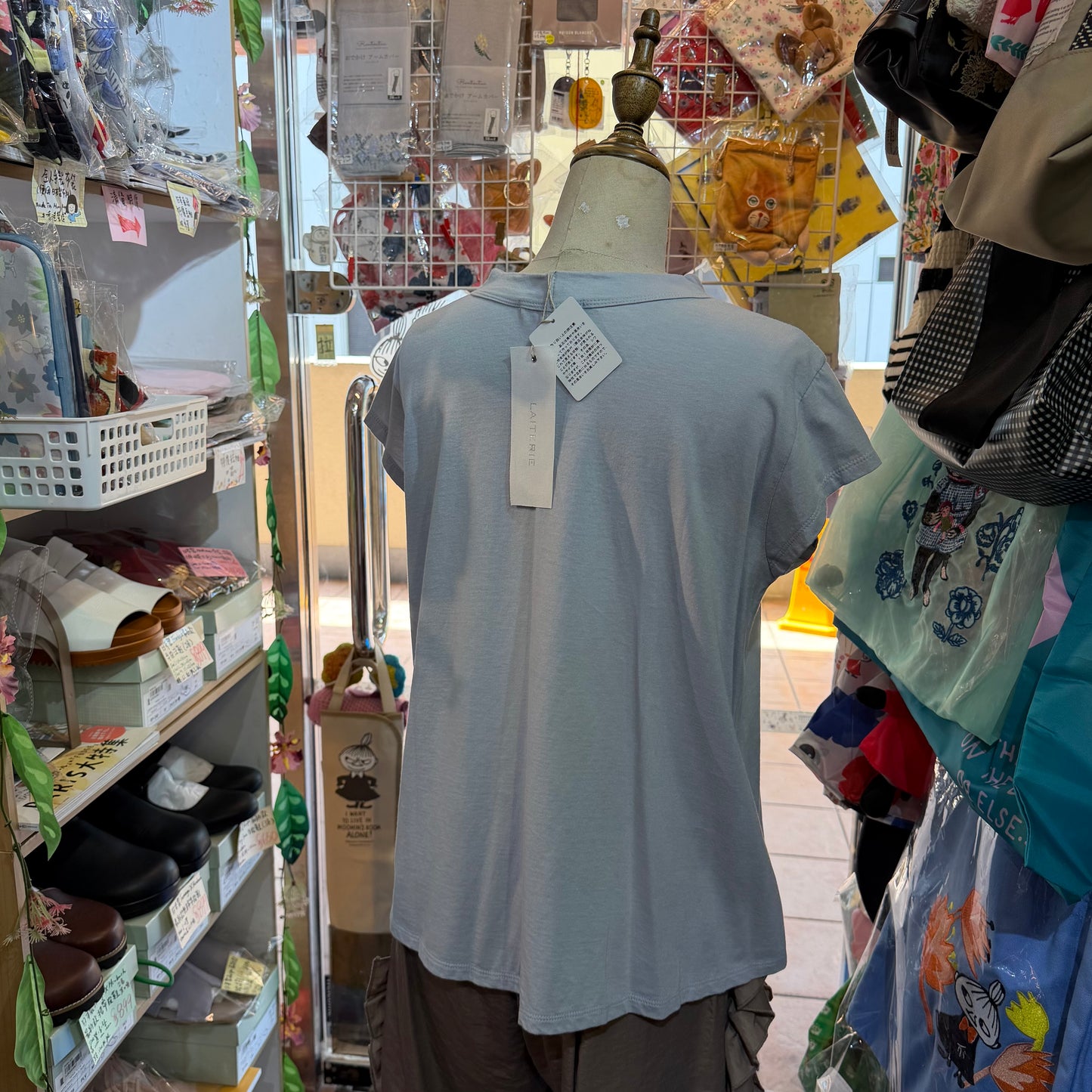 Laiterie Light Blue T-shirt, made in Japan