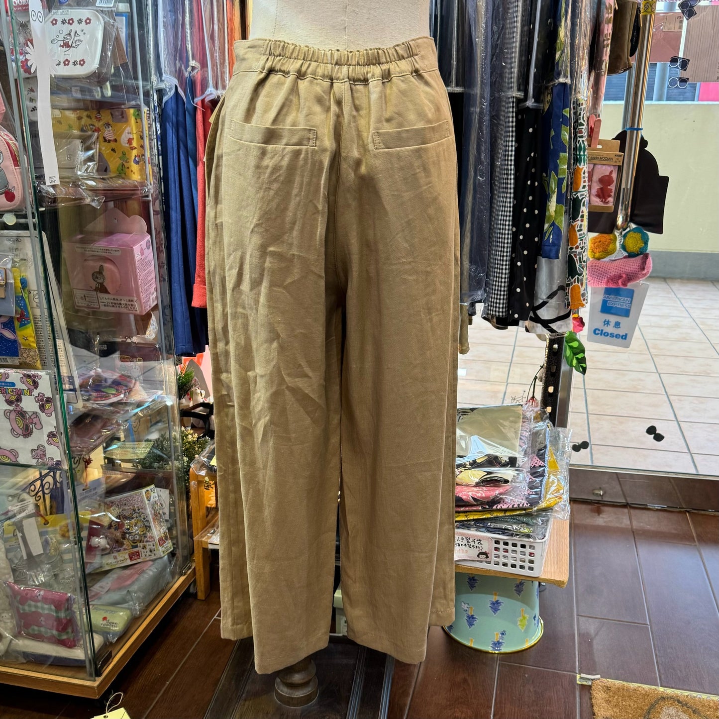 Vent d Ouest Beige French Linen Pants, size 40,  made in Japan