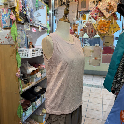 Ichi Cotton-blend Vest Tank Top, 3 Colors, made in Japan