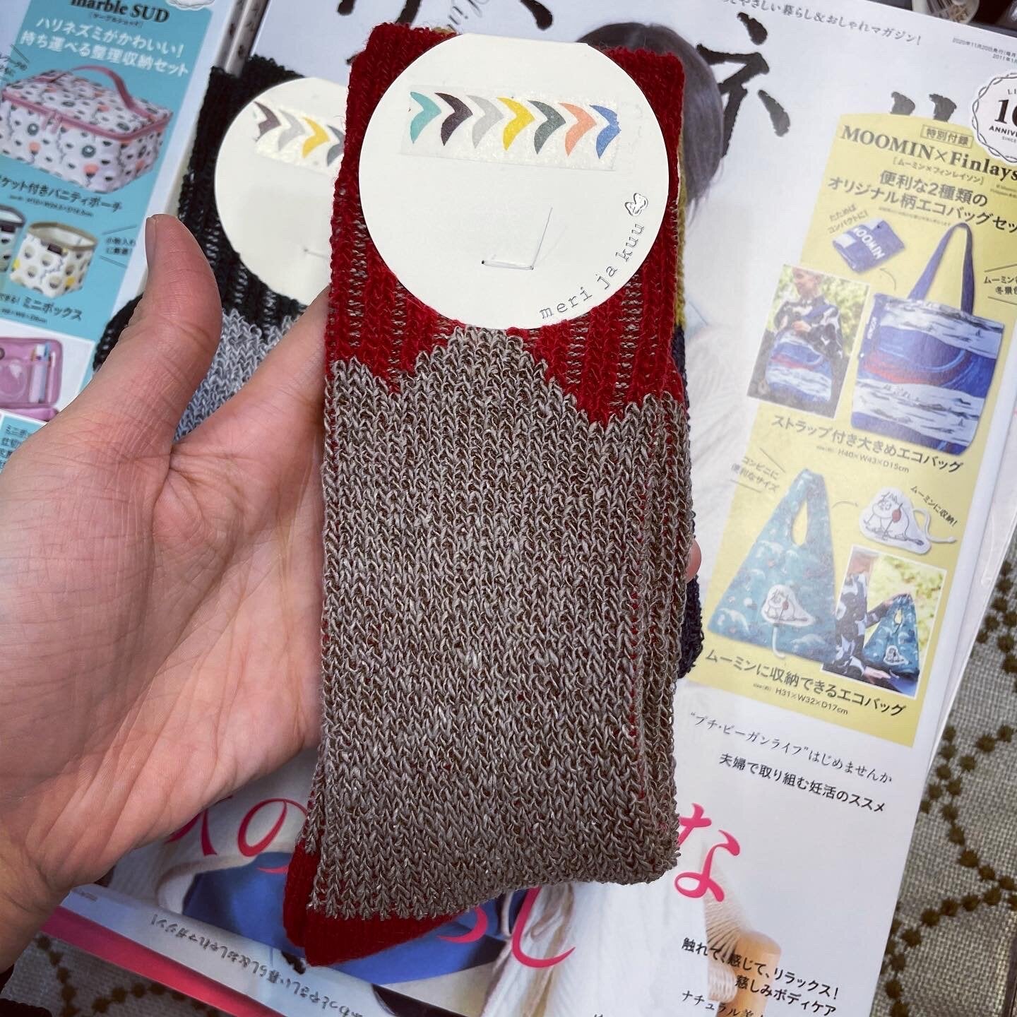 $99 only- Meri ja kuu Wool Socks, 3 Colors, made in Japan
