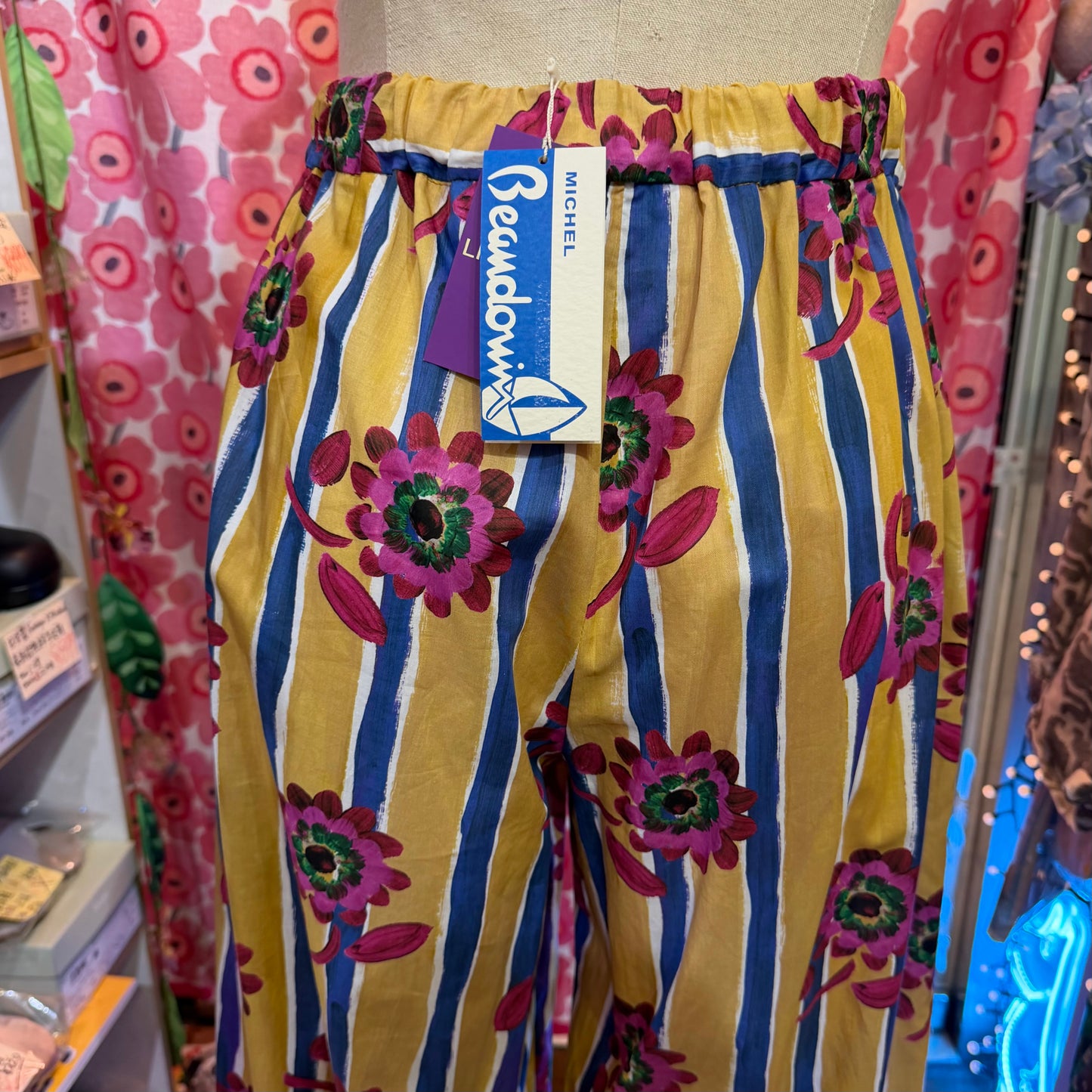 Sale- Michel Beaudouin X Liberty London Floral Pants, made in Japan