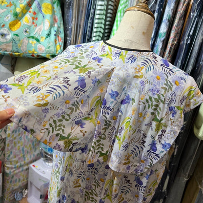 EXTRA30- Bon Vieux Temps Floral Vest Top, made in Japan