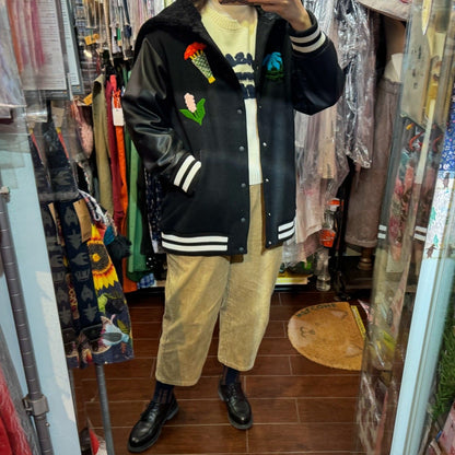 Sale- bedsidedrama 冬に咲く花 Flower Sailor Stadium Jacket, Size 2, made in Japan
