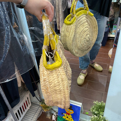 Sale- Fatima Morocco Smile Straw Bag, made in Morocco