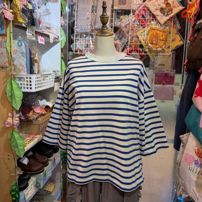 Days Striped T-shirt, 3 Colors, made in Japan