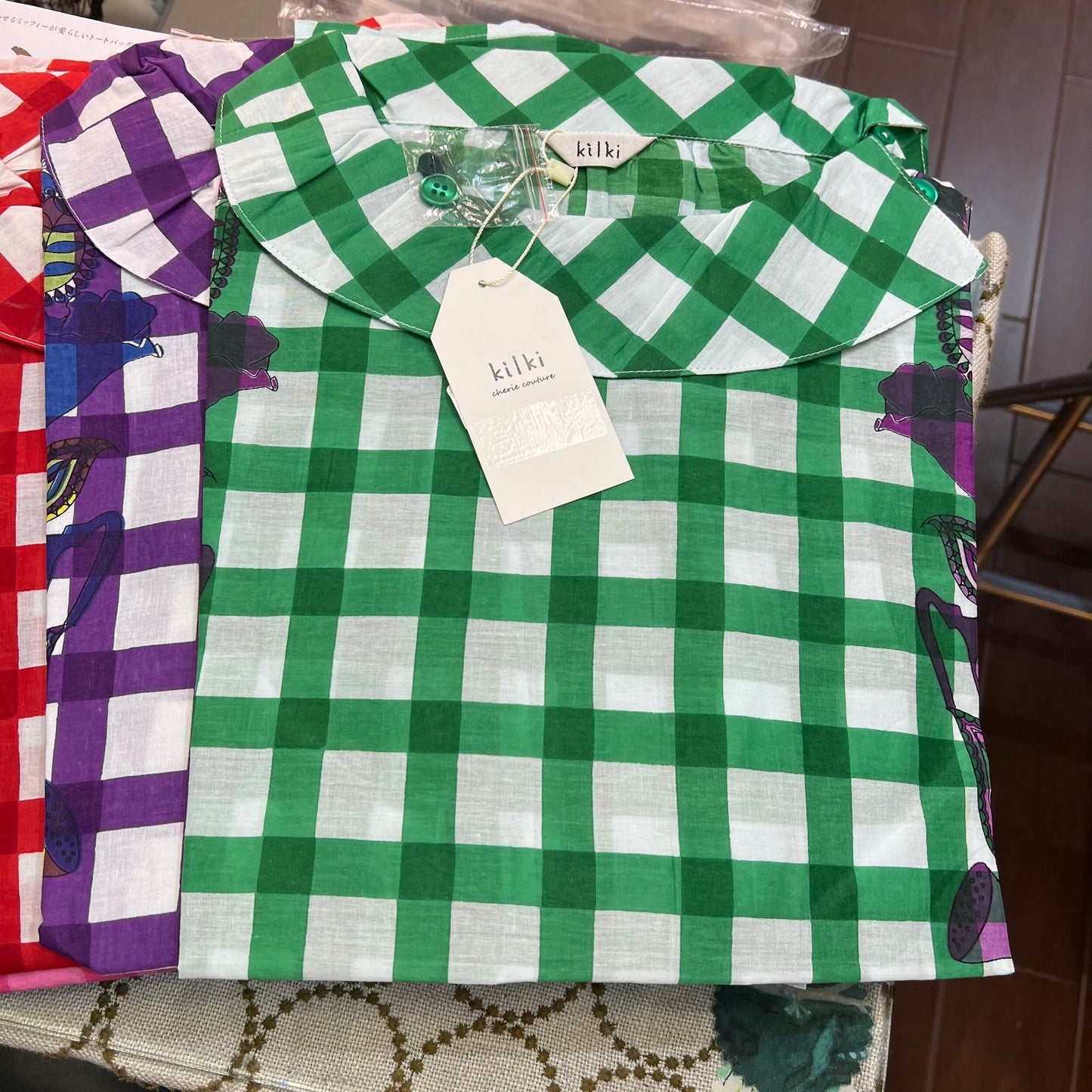 EXTRA20- Kilki Checked Top, 4 Colors, made in India