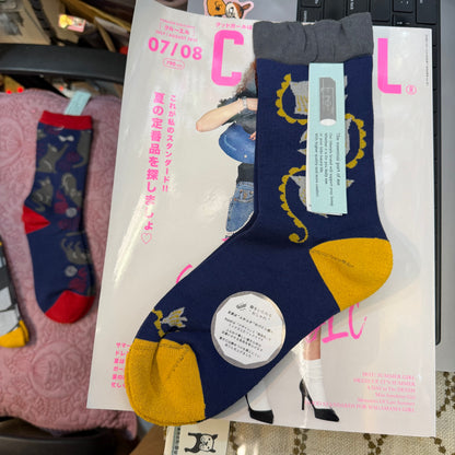 Fromf Print Socks, 3 Patterns, made in Japan