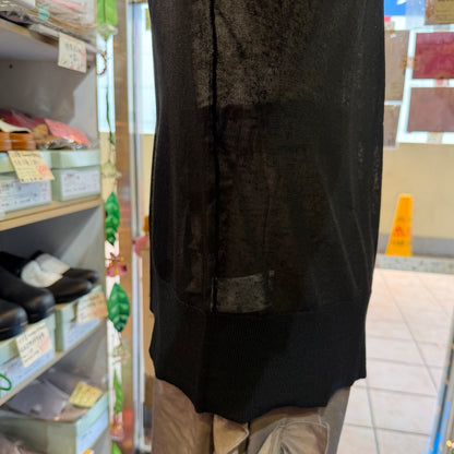 Ichi Black Sheer Cardigan