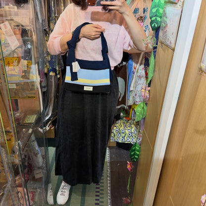 Tricotē Blue Shoulder Pouch Bag, made in Japan