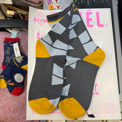 Fromf Print Socks, 3 Patterns, made in Japan