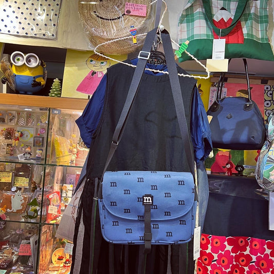 Sale- Marimekko Navy Logomania Shoulder Bag, made in Estonia