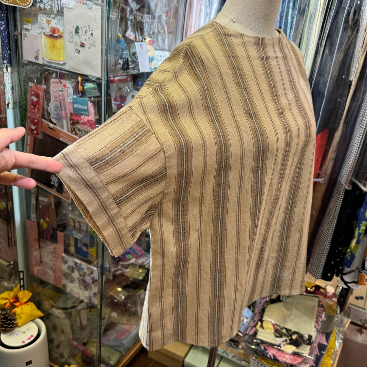 EXTRA20- Lueuf Stripe Top, 2 Colors, made in Japan